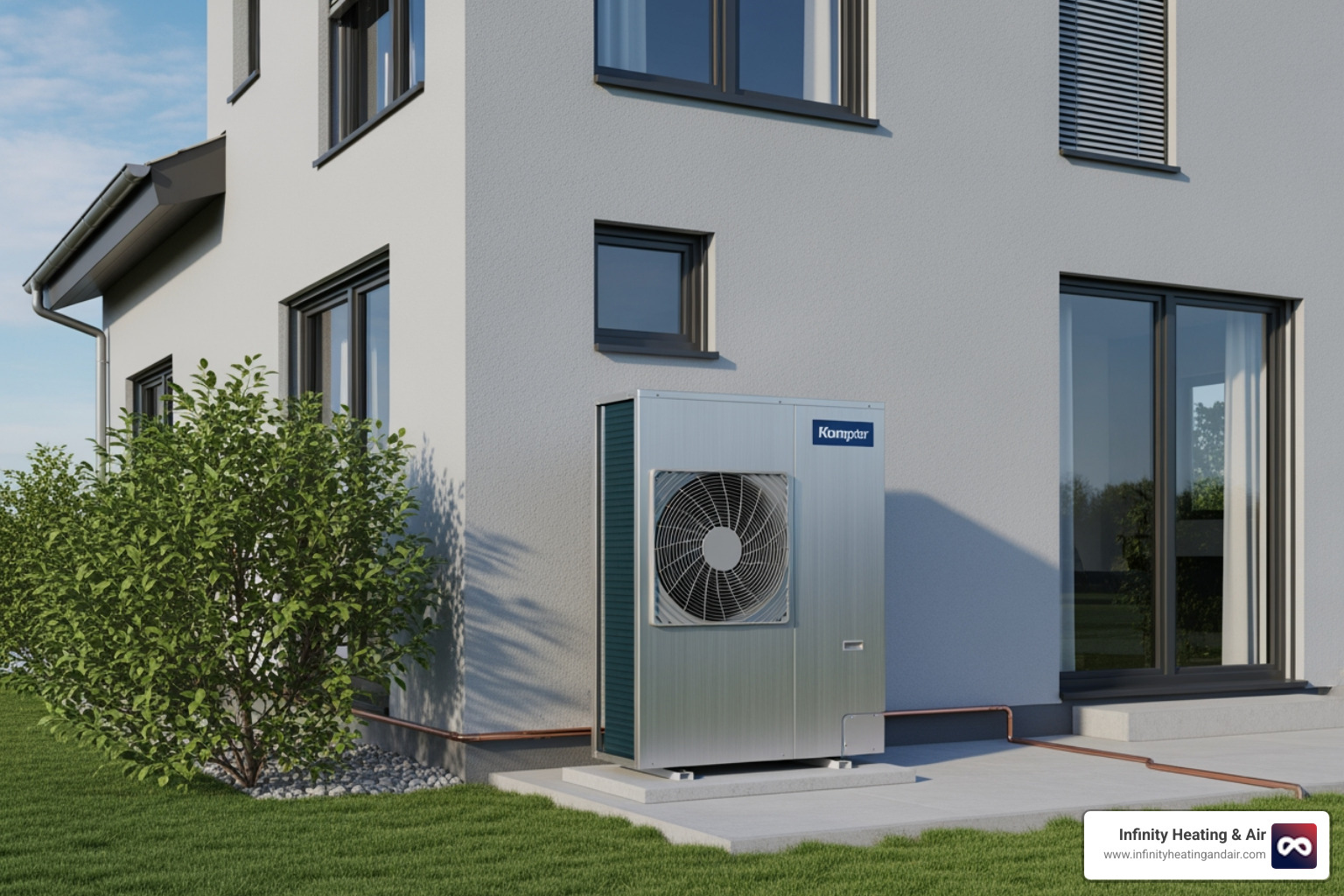an energy-efficient heat pump unit outside a home - Affordable HVAC solutions