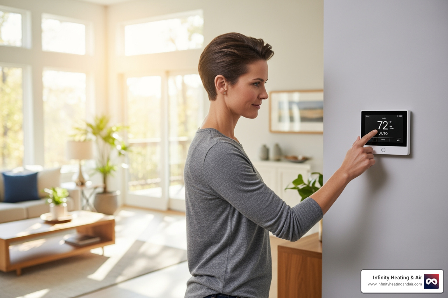 homeowner checking thermostat - 24 hour heater not working federal way wa homeowner checking thermostat - 24 hour heater not working federal way wa