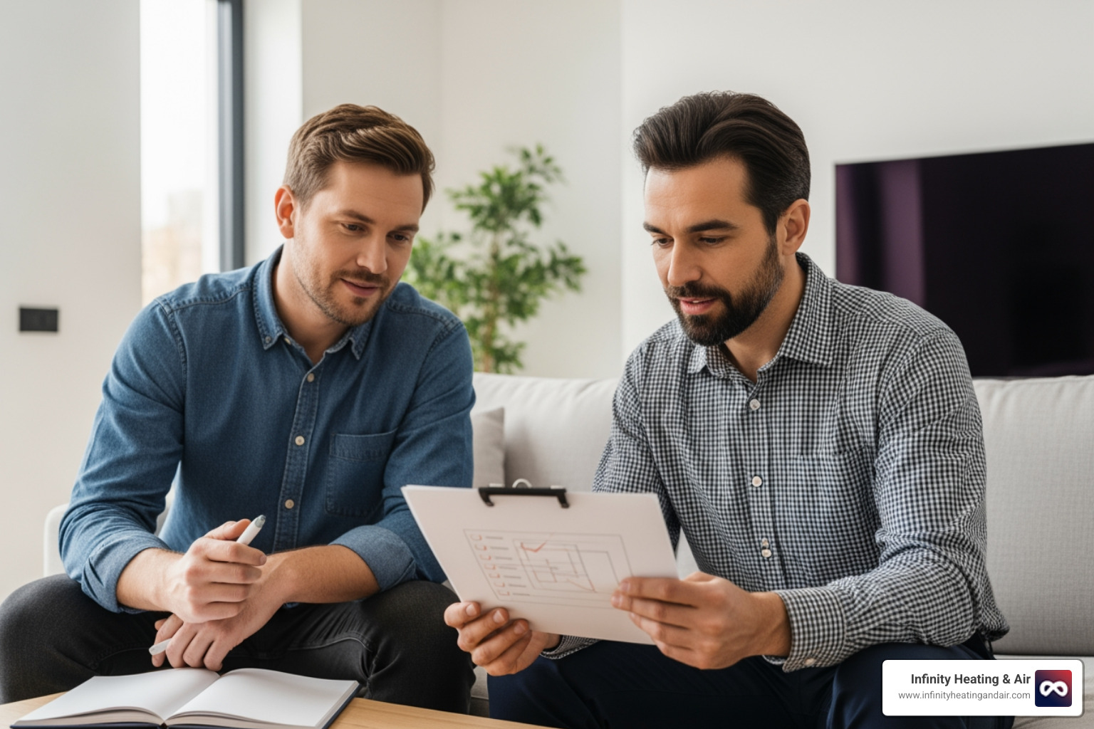 Infographic detailing the 5 key steps for planning residential heating installation in Tacoma, WA, from recognizing system needs to exploring financial incentives - residential heating installation in tacoma, wa