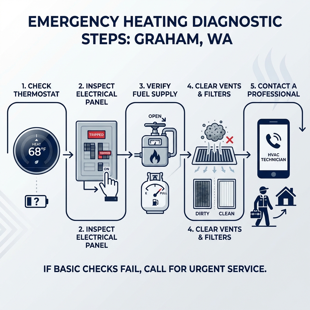 Infographic explaining the steps of an emergency heating diagnostic - emergency heating maintenance in graham, wa infographic Infographic explaining the steps of an emergency heating diagnostic - emergency heating maintenance in graham, wa infographic