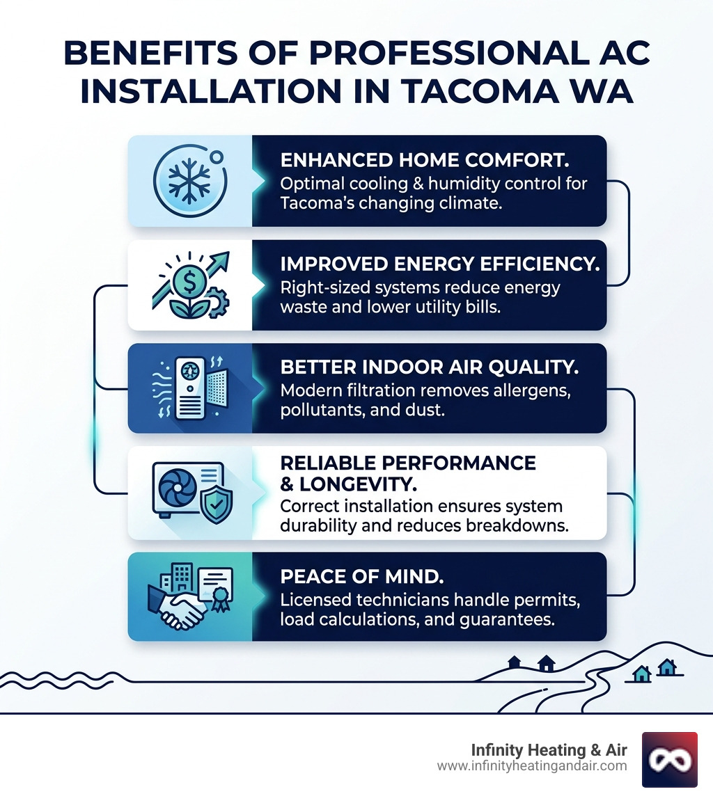 Benefits of professional AC installation in Tacoma WA infographic - ac installation in tacoma wa infographic Benefits of professional AC installation in Tacoma WA infographic - ac installation in tacoma wa infographic