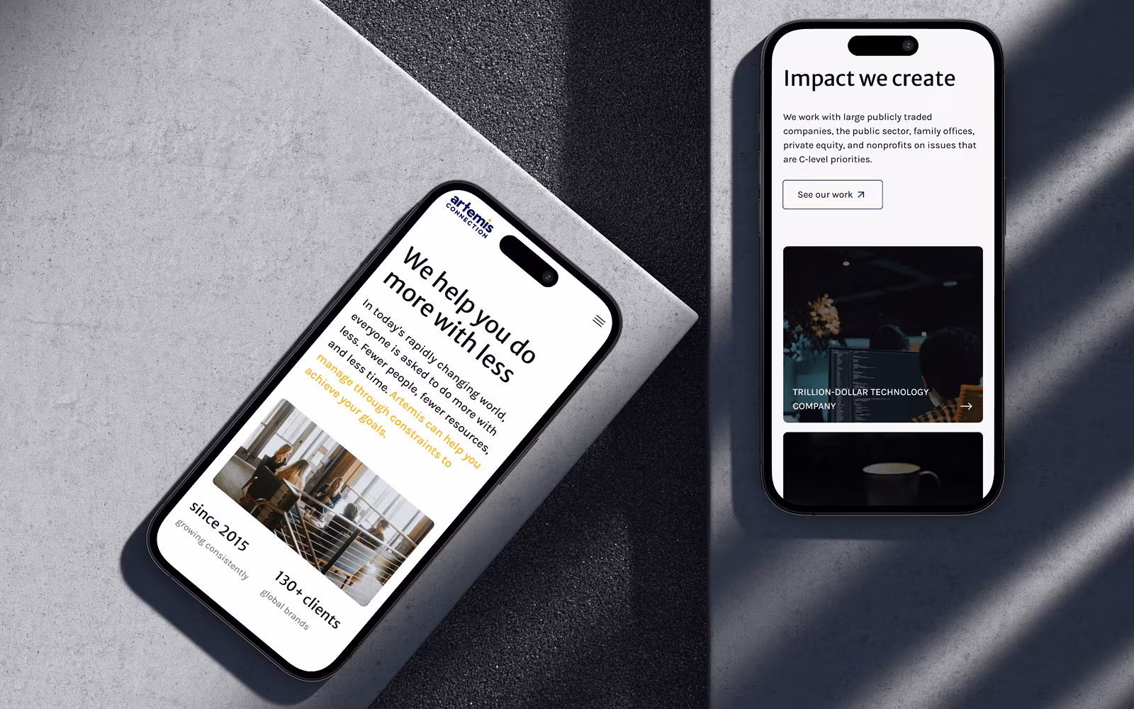 Enterprise consulting website transformation