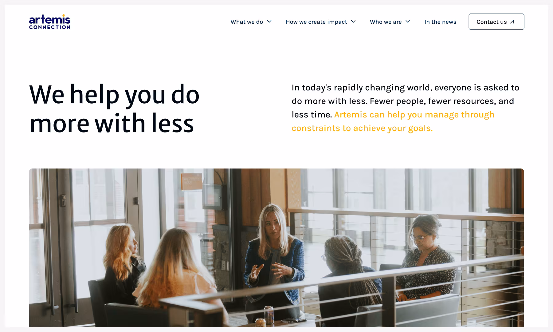 Enterprise consulting website transformation