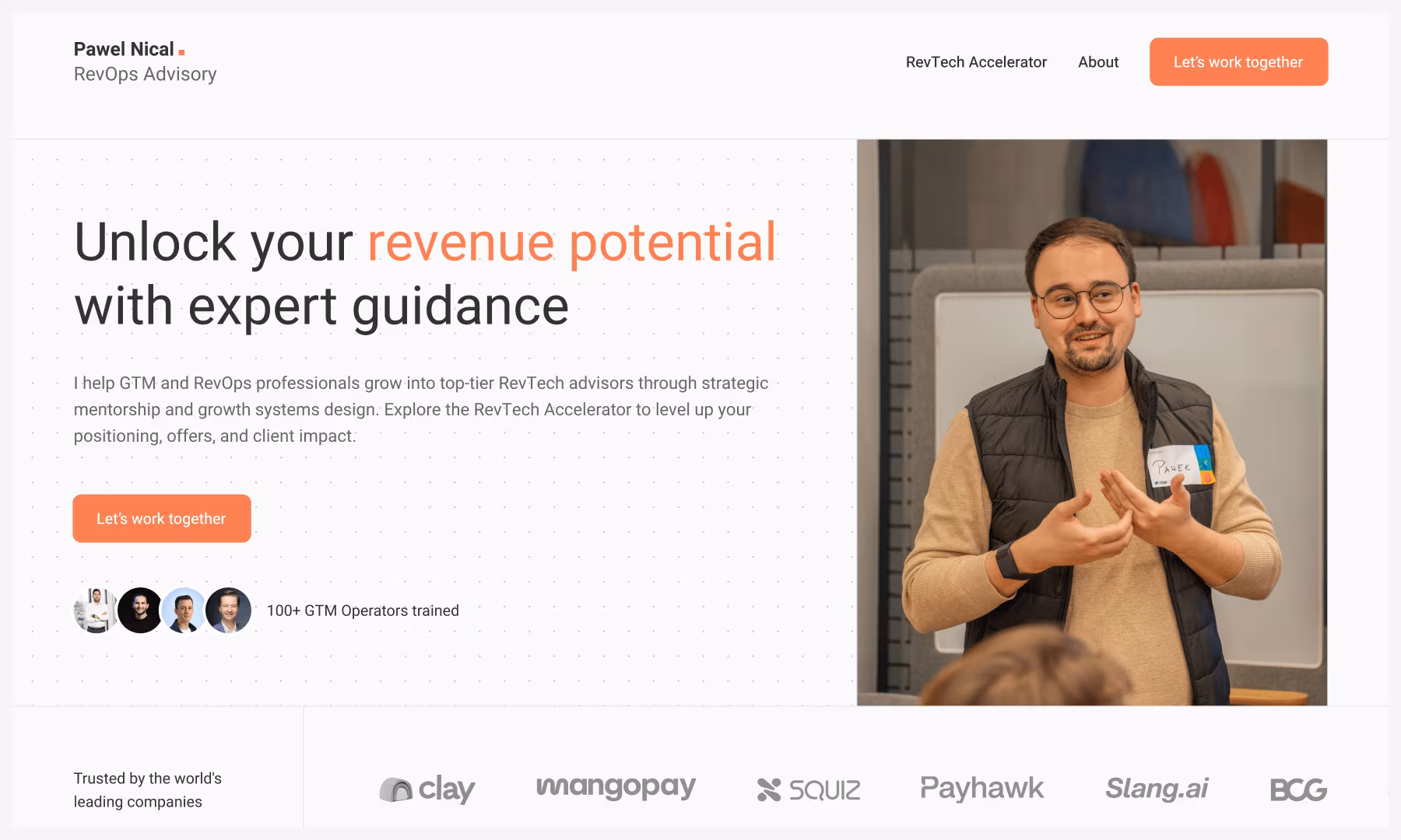 Strategic positioning for RevTech Accelerator