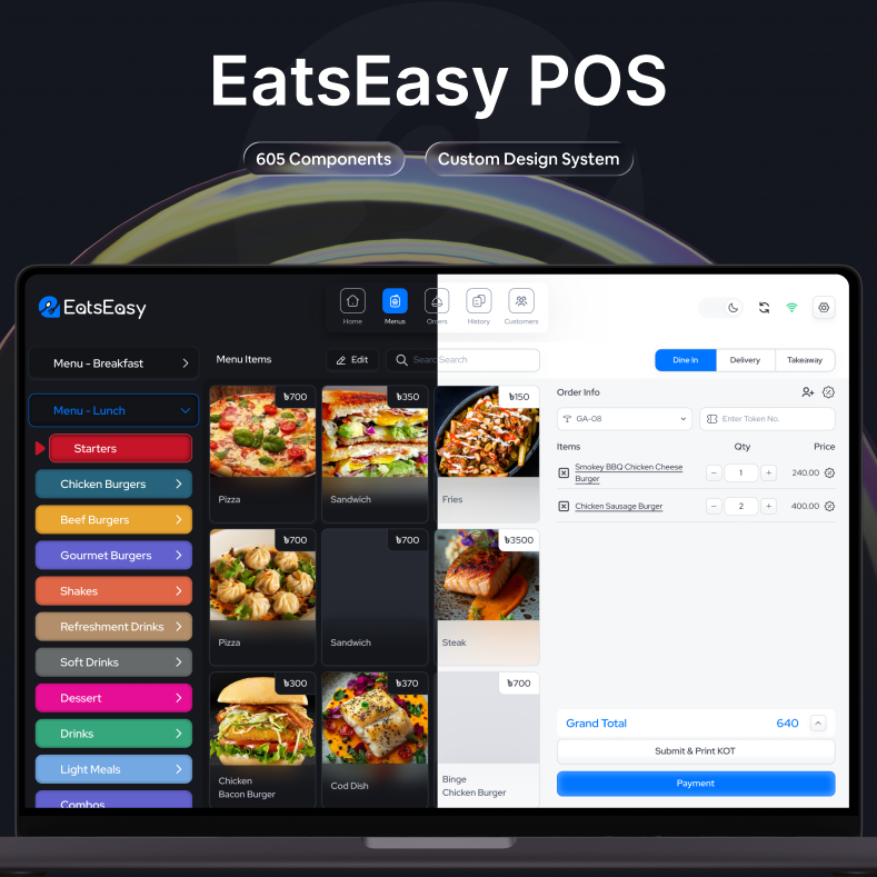 Zolo POS dashboard screen