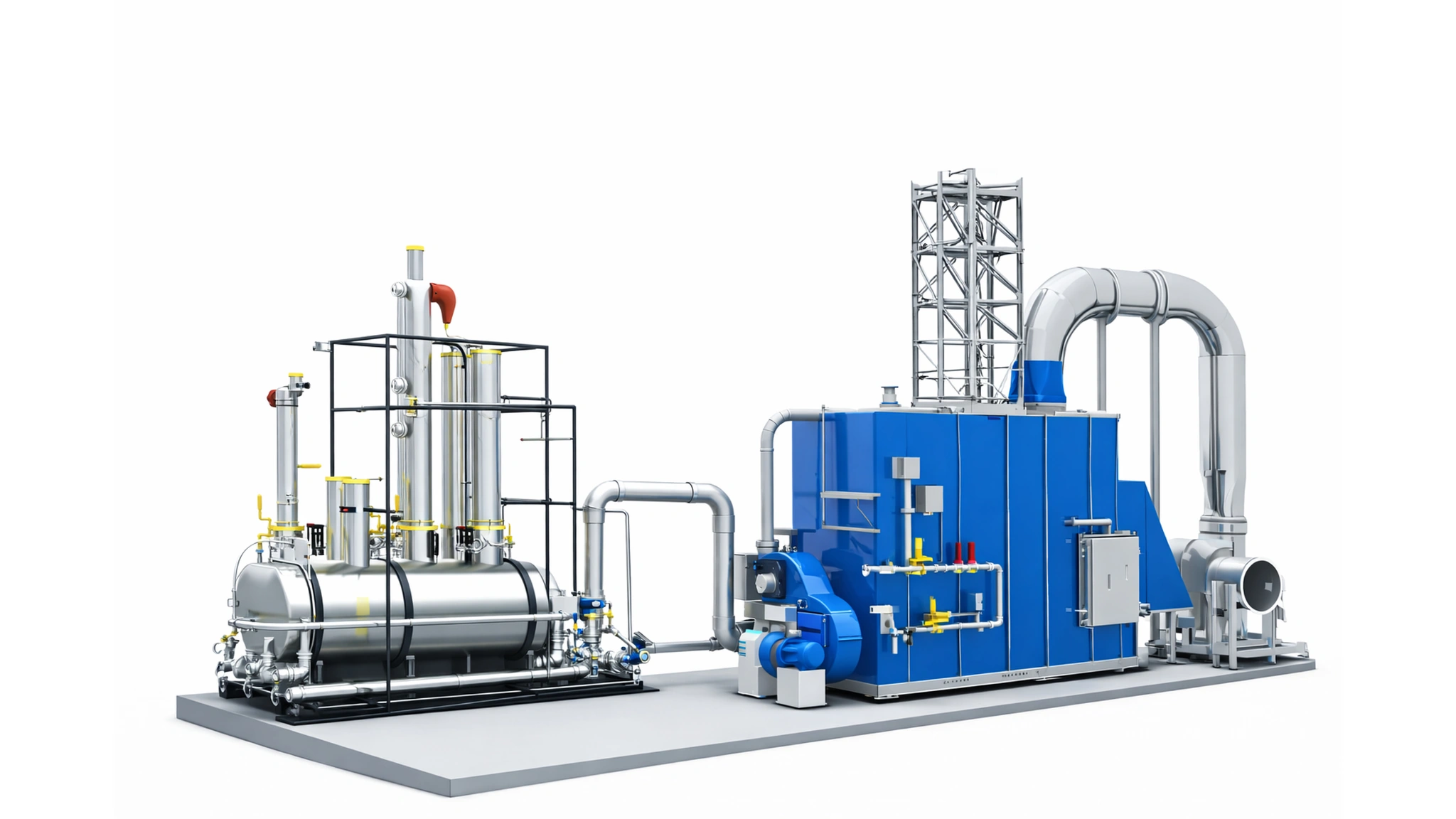 Biological scrubber system for biogas purification and digester gas mixing, designed for removal of H₂S and odor-causing compounds.