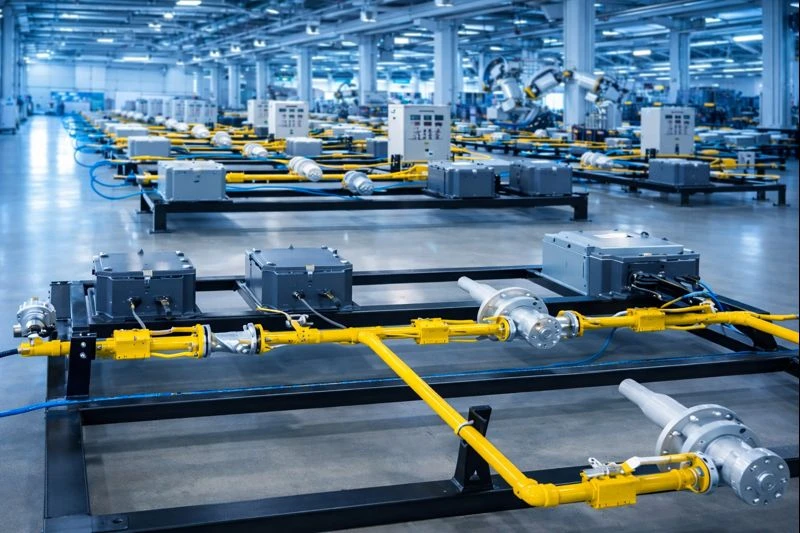 Remote ignition system skid for safe flare pilot ignition in oil and gas facilities.