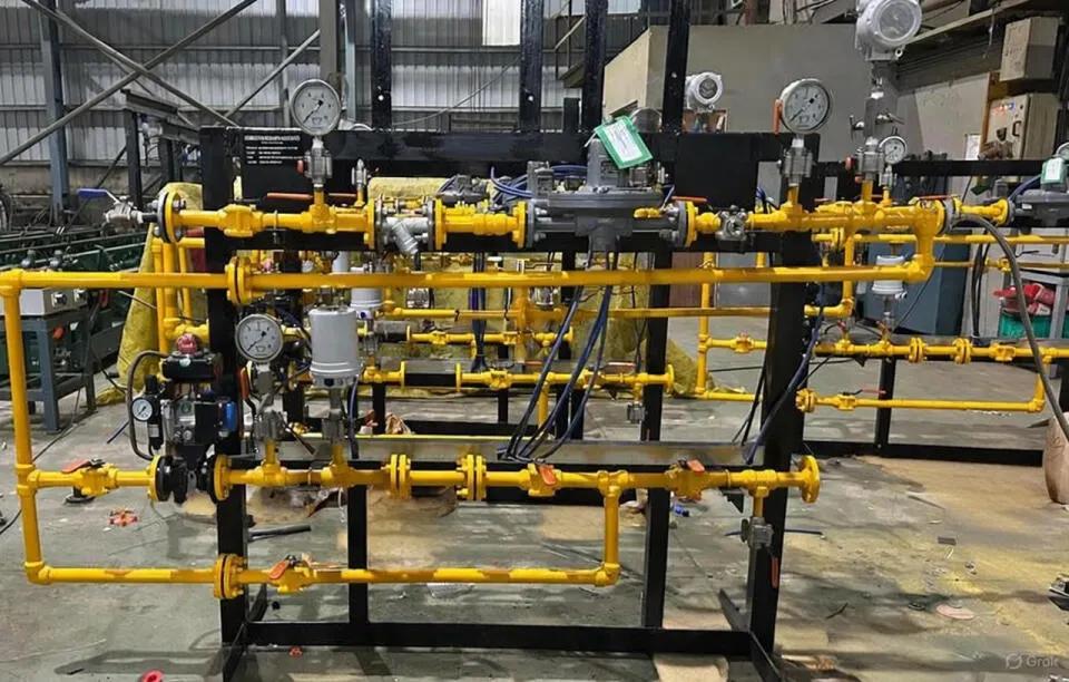Burner management system control panel with safety logic, flame monitoring, and automated ignition for industrial burners and fired equipment