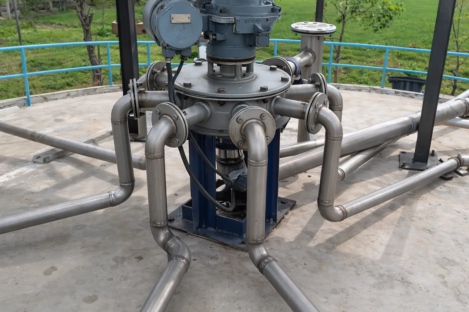 CRA-engineered biogas gas compression skid for Adani Infra, featuring a rotary vane compressor and integrated digester gas mixing system.