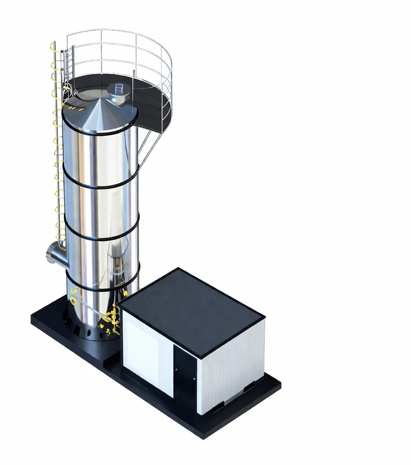 Integrated biological gas scrubber (175 Nm³/hr) and digester gas mixing system (2,800 Nm³/hr) engineered by CRA at 20 mbar inlet pressure for hydrogen sulphide removal and uniform digester gas distribution at a municipal wastewater treatment plant in India.