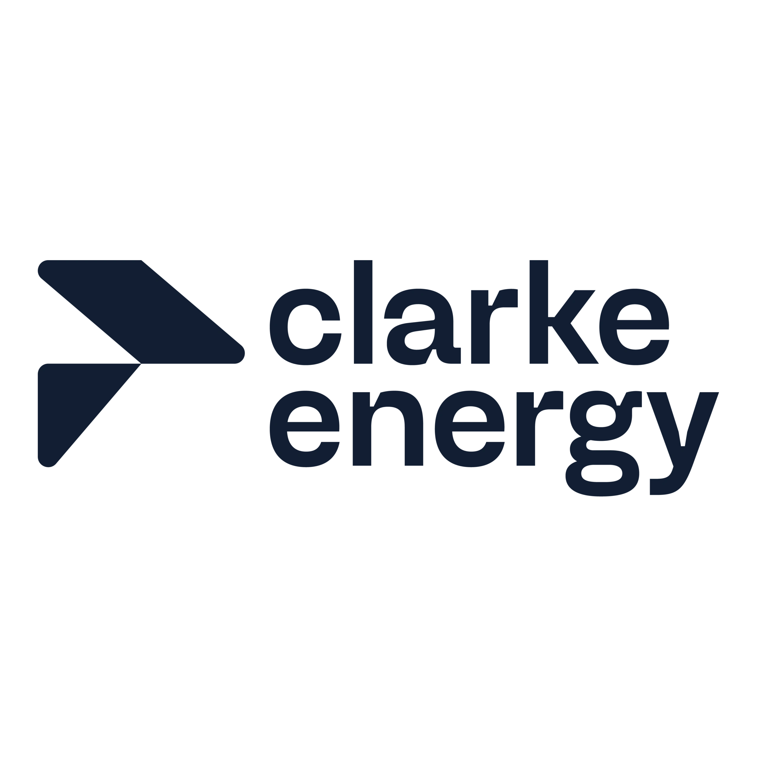 Clarke Energy logo, representing the client for CRA's chemical H₂S scrubber supplied for a high-pressure CBG application in Kerala.