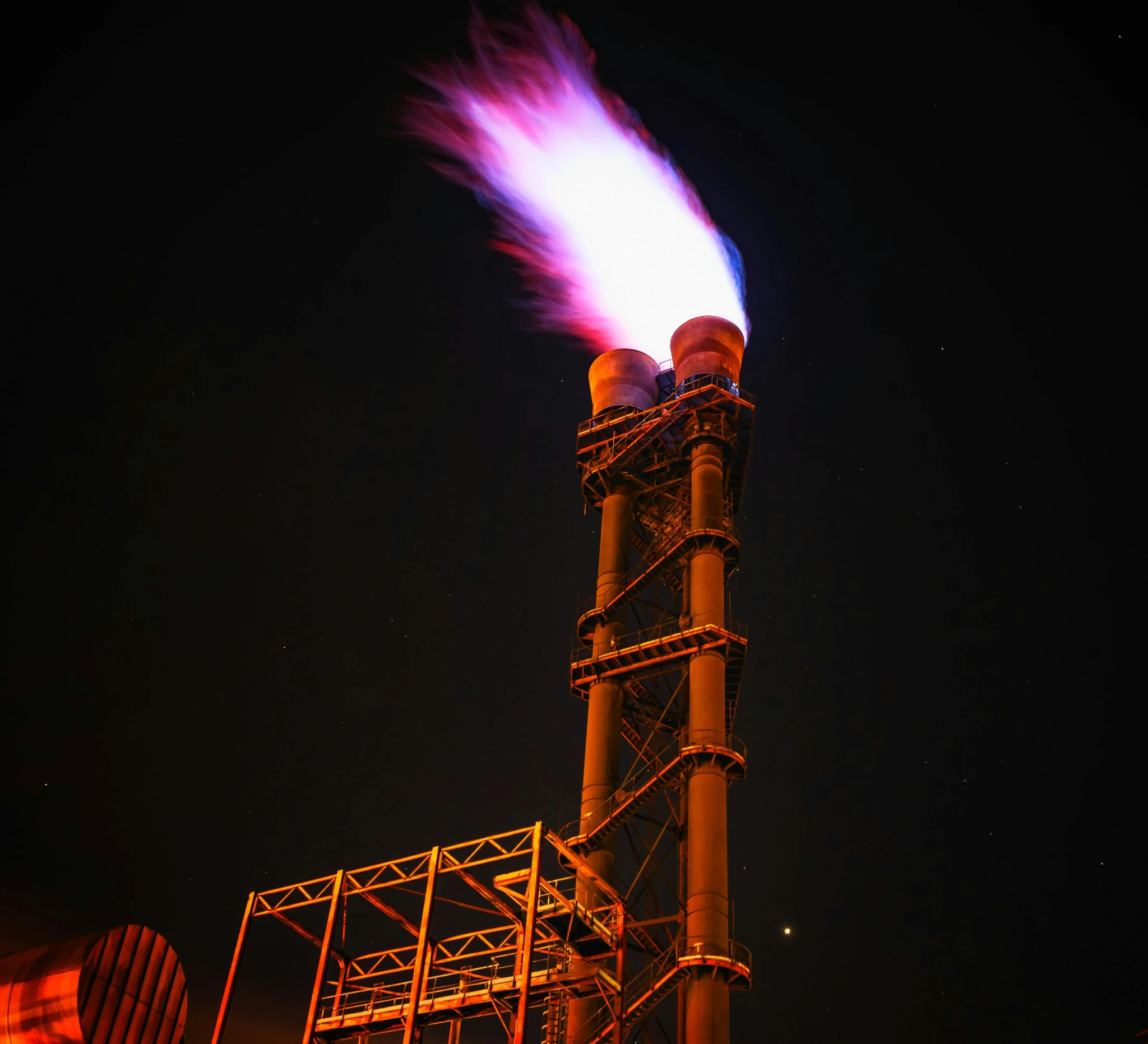 Flare gas recovery system capturing waste gas from flaring operations
