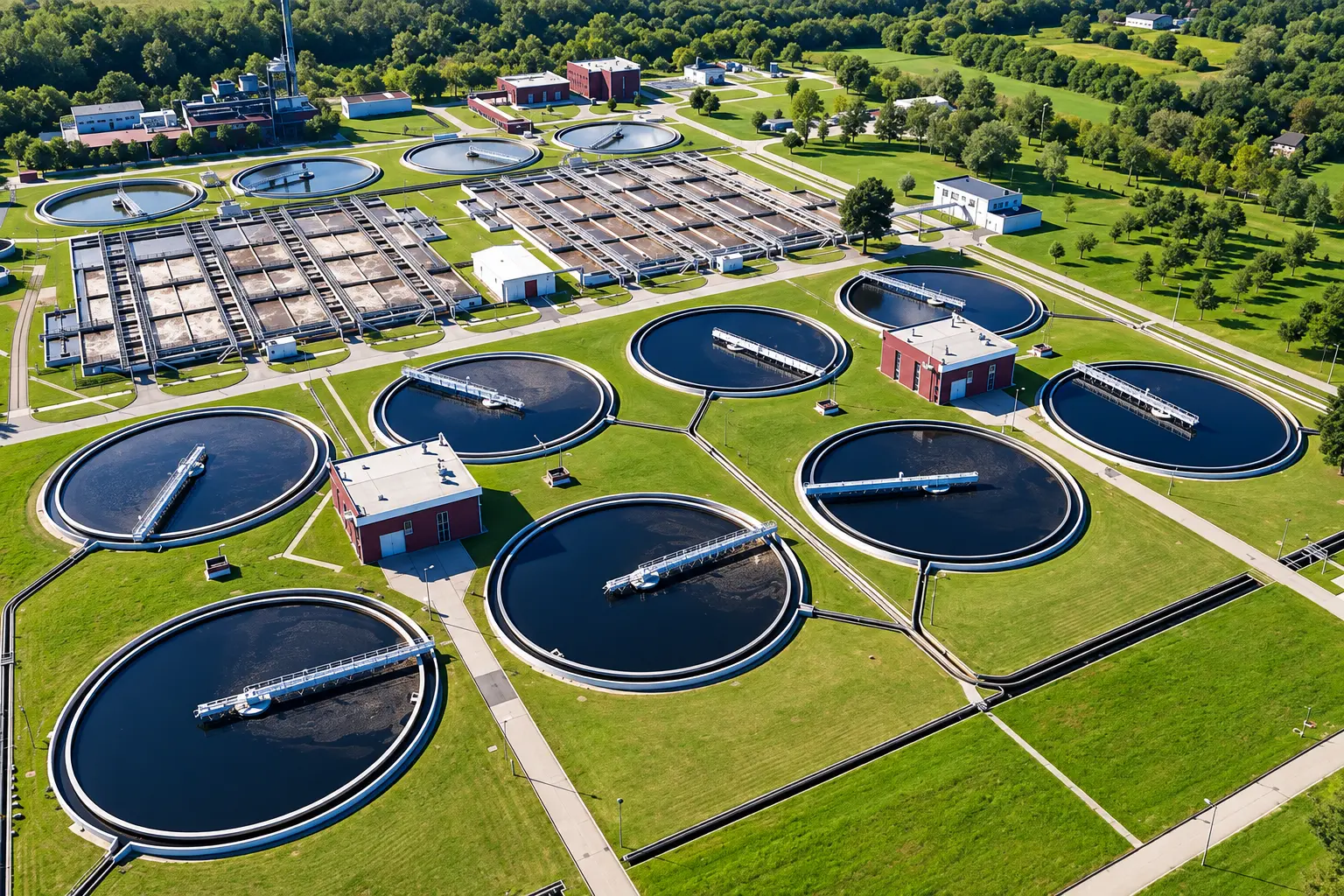 Sewage treatment plant biogas conditioning train removing hydrogen sulphide, siloxanes and ammonia to meet the IS 16087:2025 CBG specification
