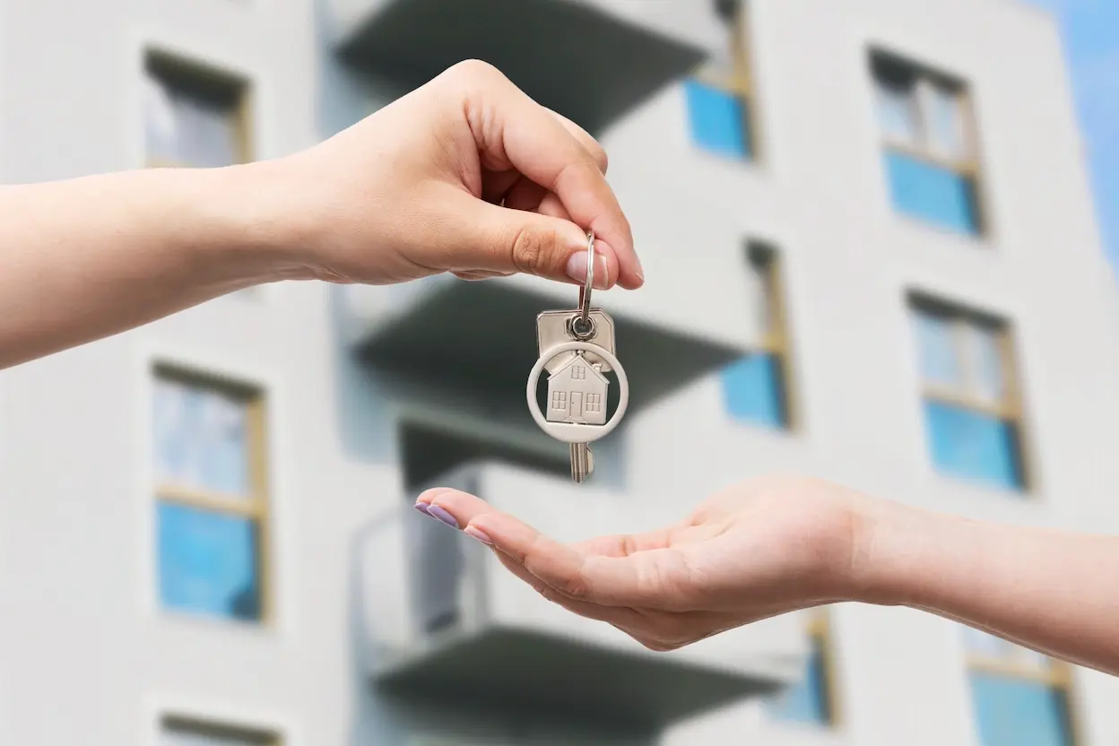 image of real estate app on a mobile device (for a real estate tech)