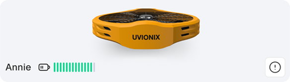 Uvionix Cloud Platform UI Space U-Vee Battery Preview