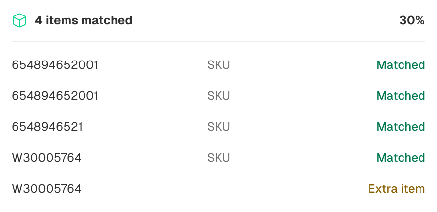 Uvionix Cloud Platform UI Preview Matched Results