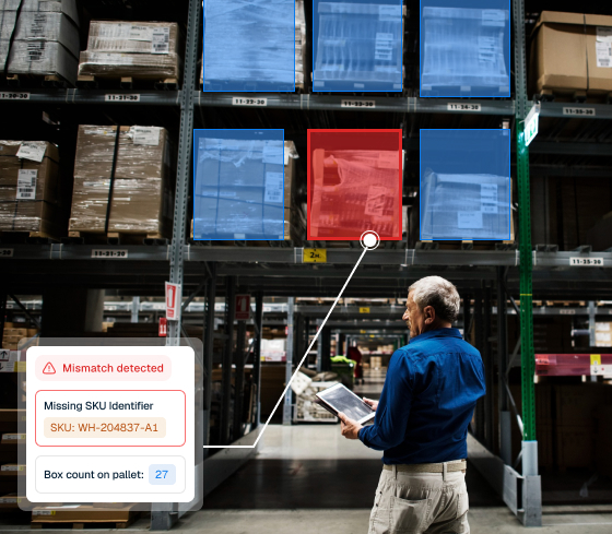 Warehouse inventory discrepancy mismatch detection