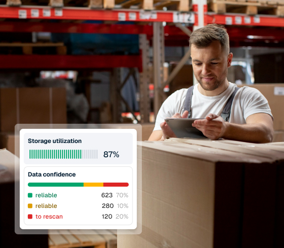 Warehouse storage utilization optimization analytics
