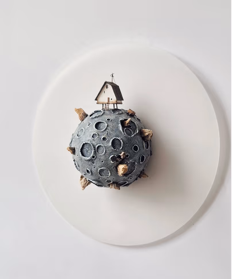 Collection of exclusive mixed media wall sculptures and art objects by Michael  Davydov