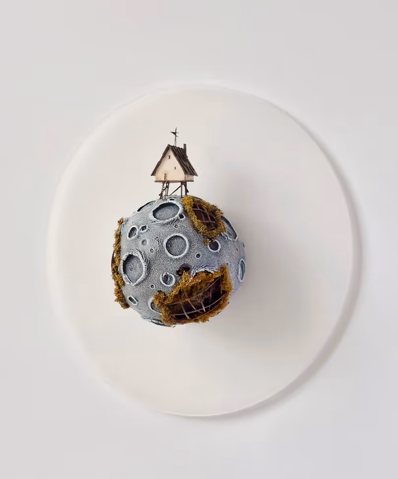 Collection of exclusive mixed media wall sculptures and art objects by Michael  Davydov