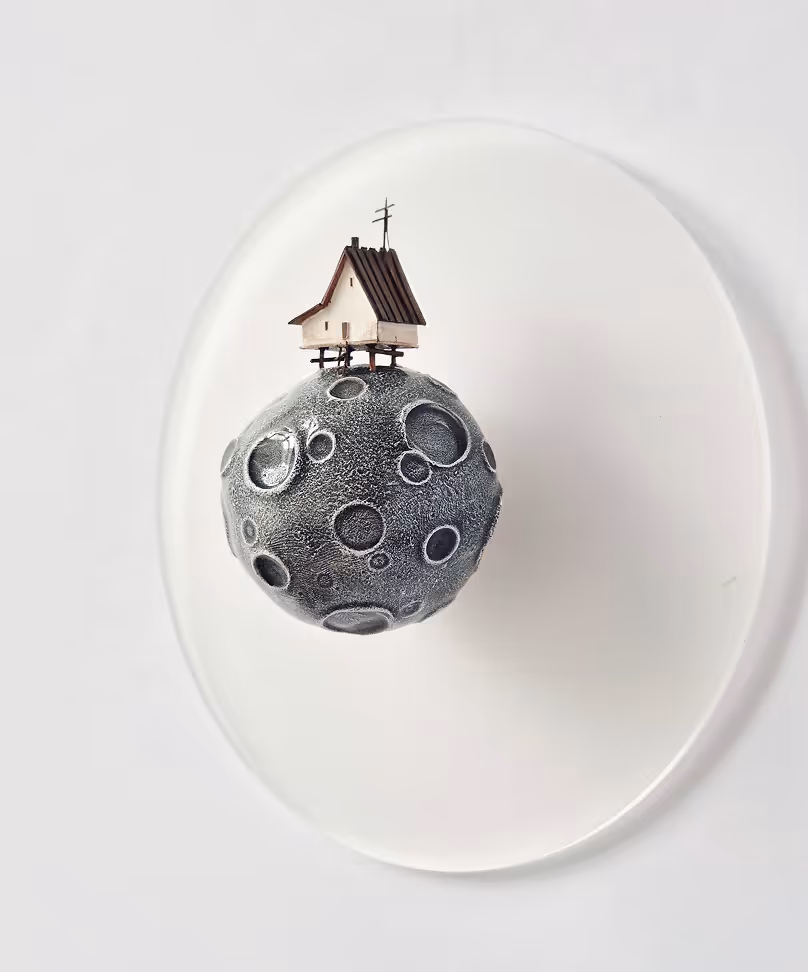 Collection of exclusive mixed media wall sculptures and art objects by Michael  Davydov