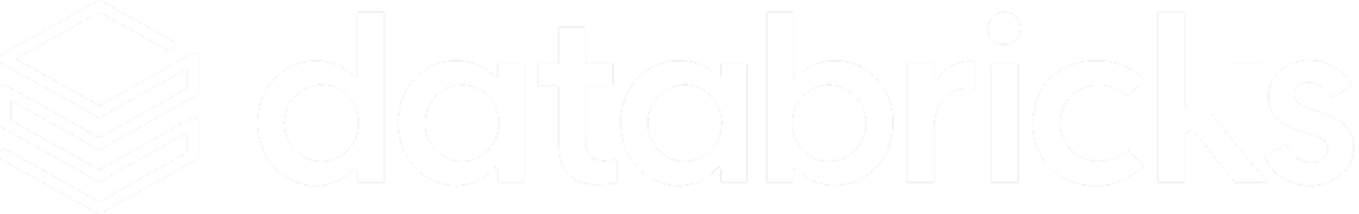 Databricks company logo with layered diamond icon and the word 'databricks'.