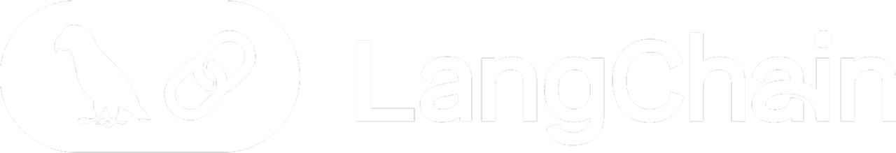LangChain logo with a parrot and chain link icon inside a rounded rectangle.