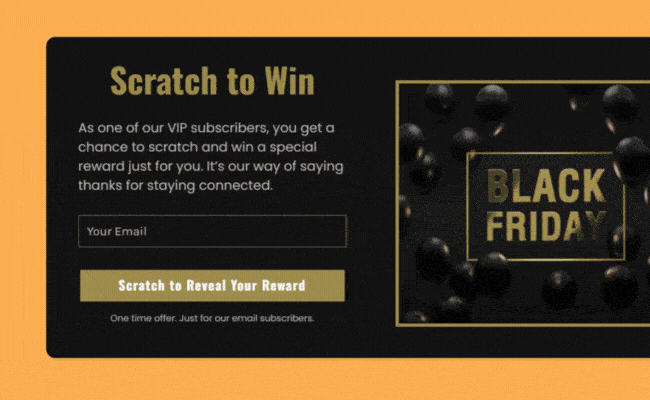 Gamification (spin-to-win & quizzes)