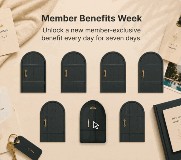 Member Benefits Week Seasonal Calendar with a door for every day