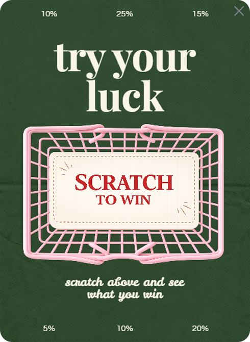 Scratch to win basket