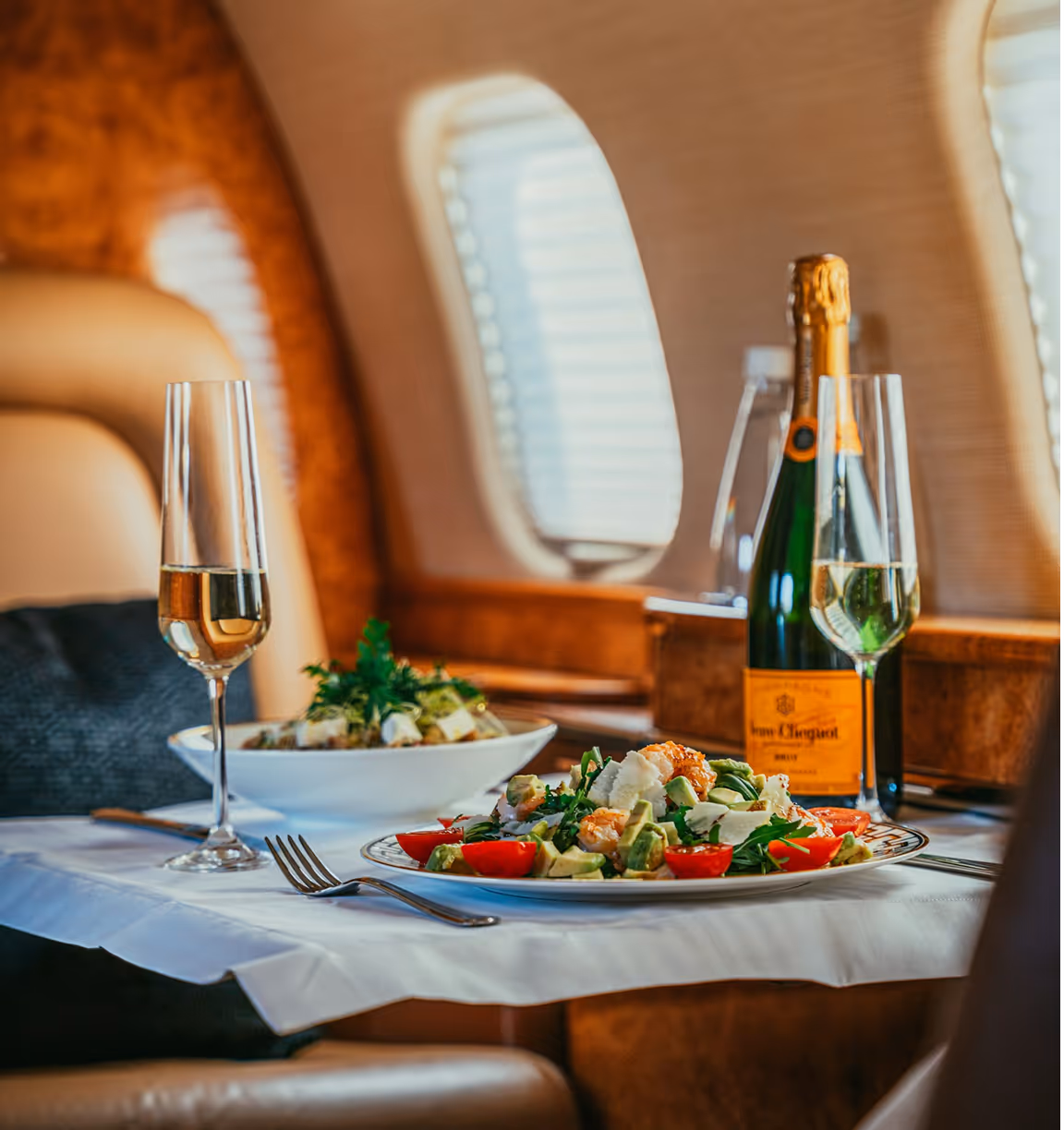 Bentley + champagne + luxury suite collage.