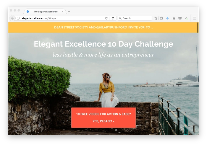 elegant excellence homepage