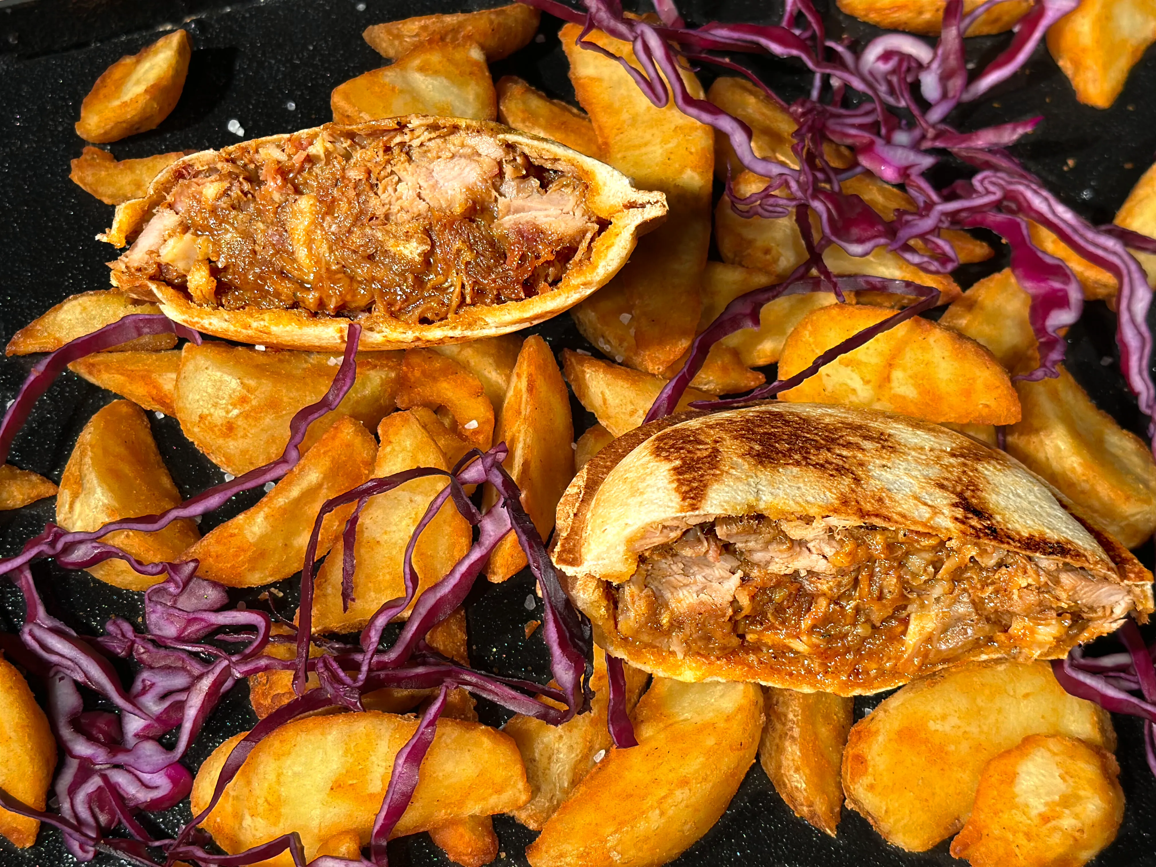 Sandwich Sunny Pocket à l'effiloché de porc