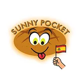Logo SUNNY POCKET ESPAGNE avec drapeau espagnol