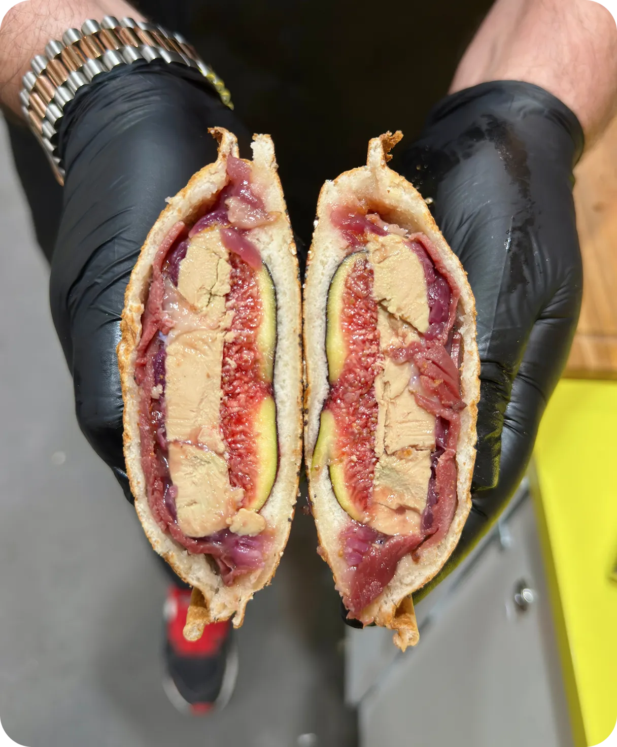 Sandwich Sunny Pocket Figues et foie gras