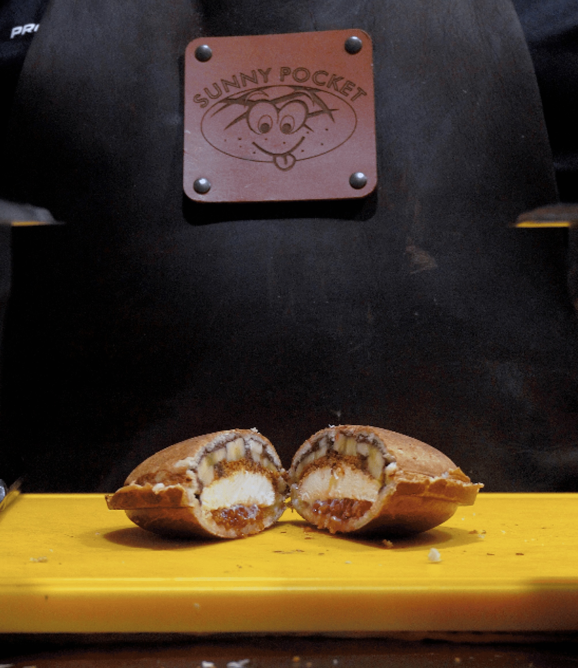 Sunny Pocket avec de la glace vanille et fruits