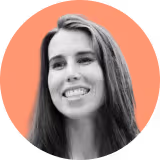 A woman with a smile on her face.