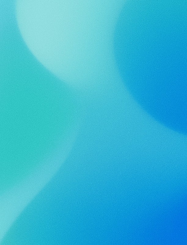 A blue background with white circles and blue dots.