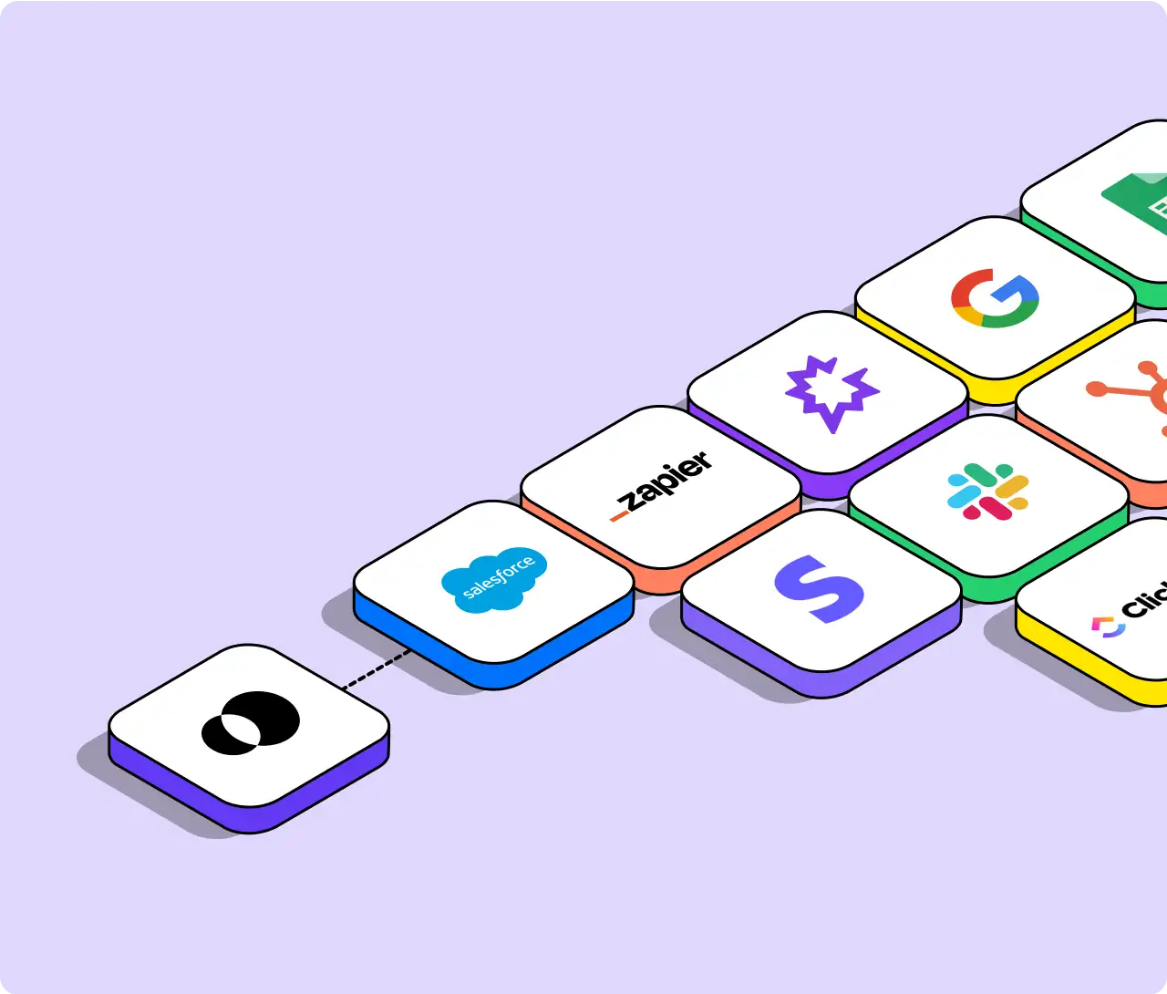 OpenPhone Integrations which include Jobber, Zapier, Salesforce, Slack, Google and more.