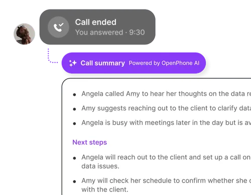 A phone call is shown with a time stamp of 9:09.