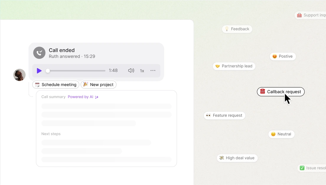 A screen with a purple background and a white text reading "New Project".