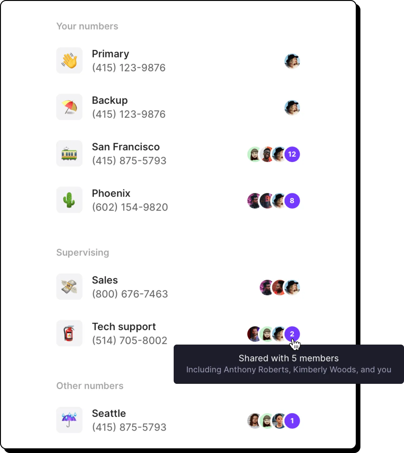 OpenPhone Virtual SMS numbers