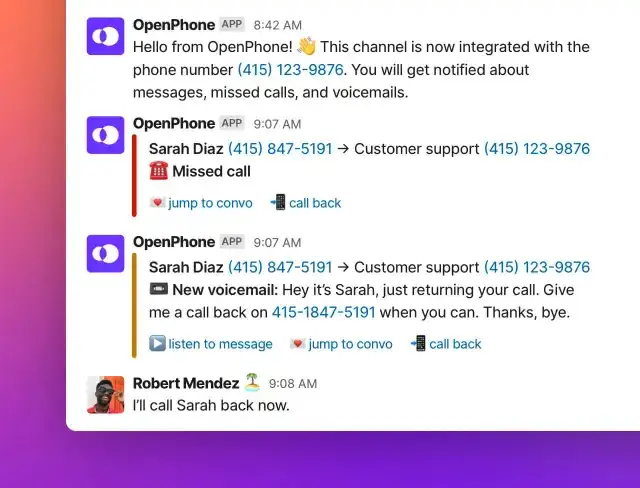 A purple screen with a phone number on it.