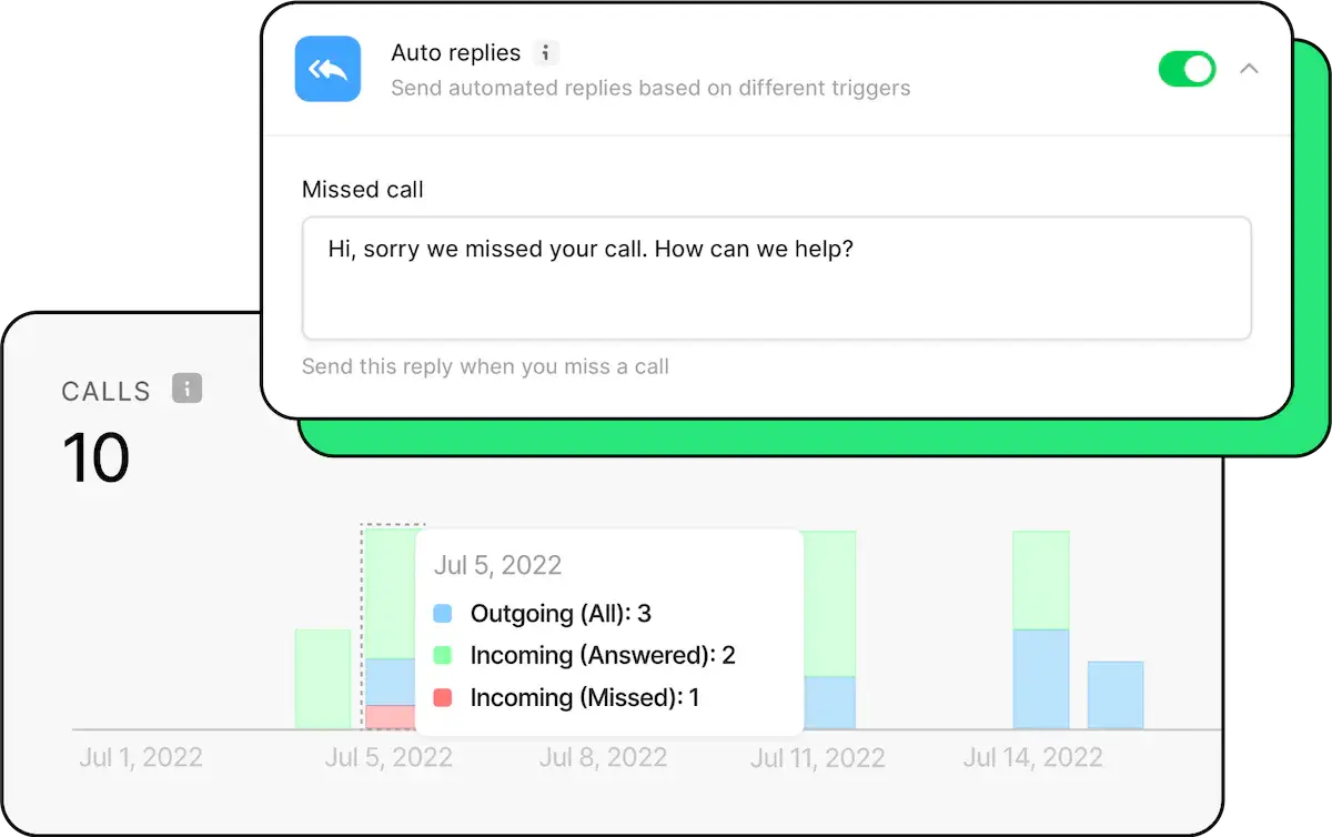 A screenshot of a phone app with a green button that says "send".