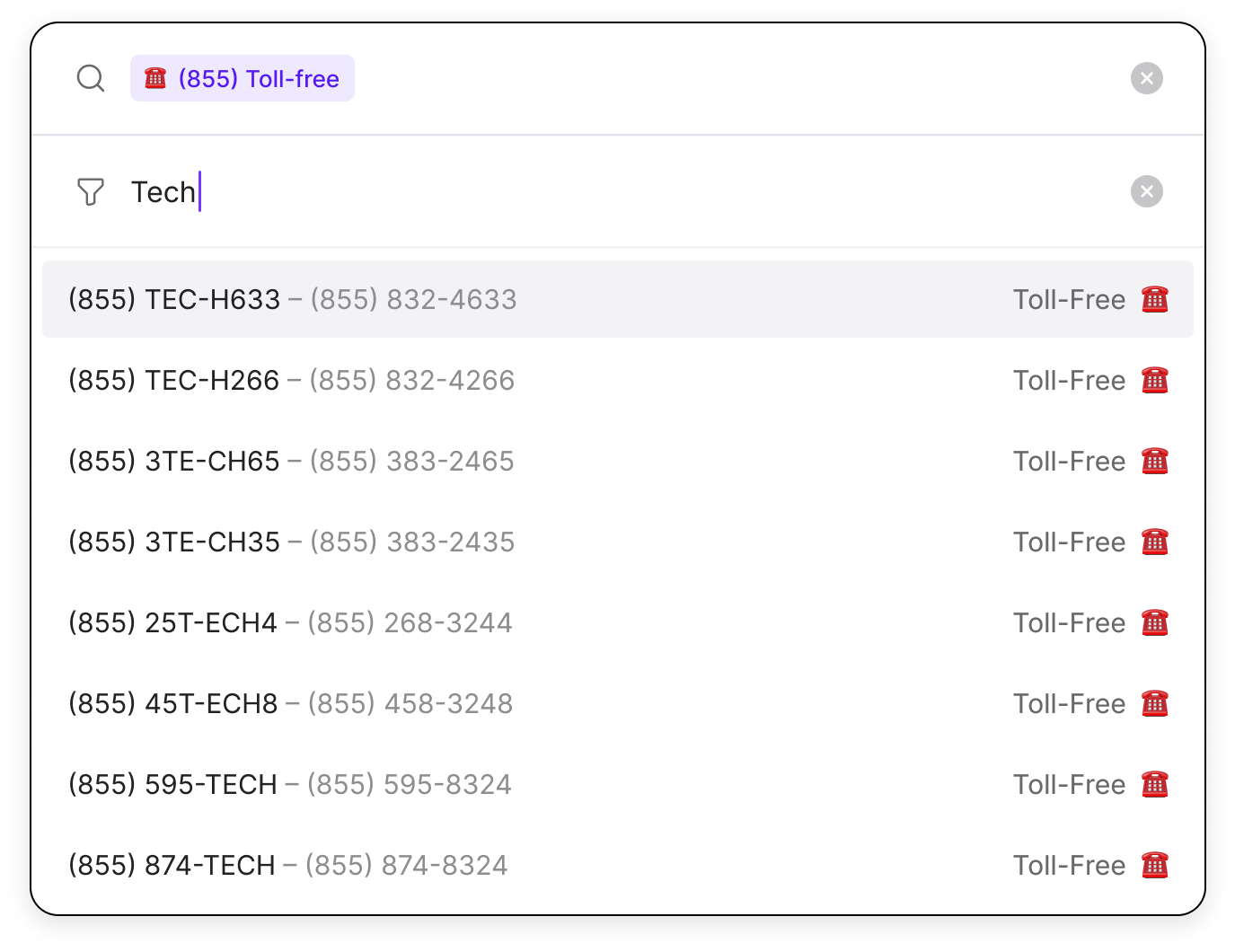 855 toll-free number for business