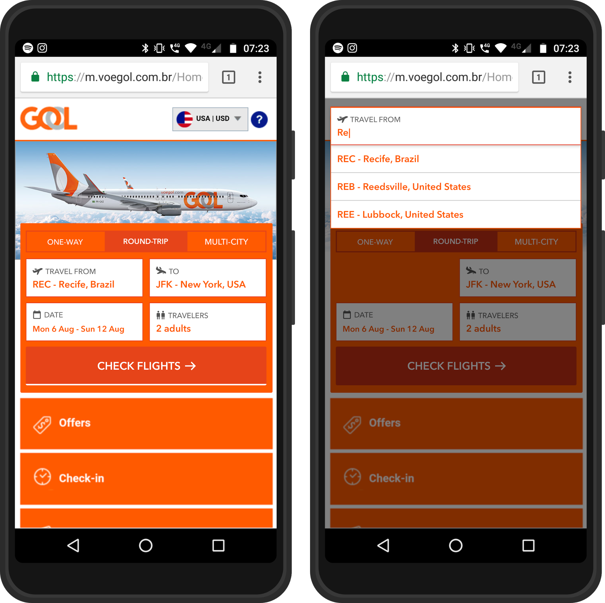 redesigned homepage screens