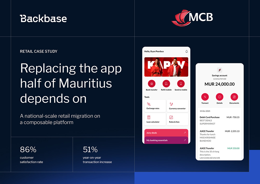 MCB retail app screens
