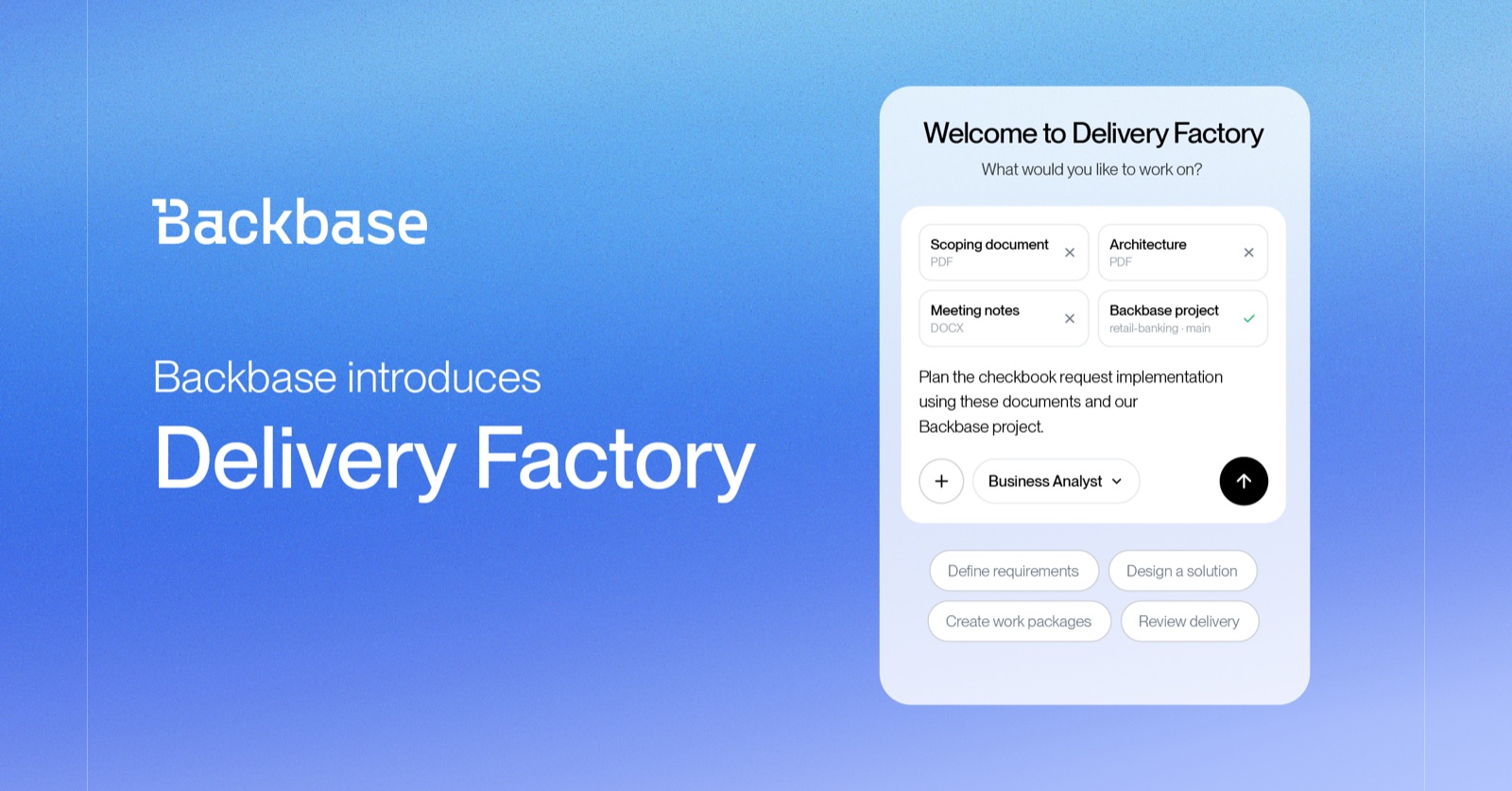 Backbase introduces Delivery Factory