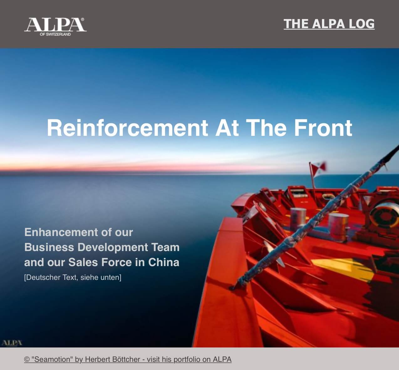 [The ALPA Log] Reinforcement at The Front - Verstärkung an der Front