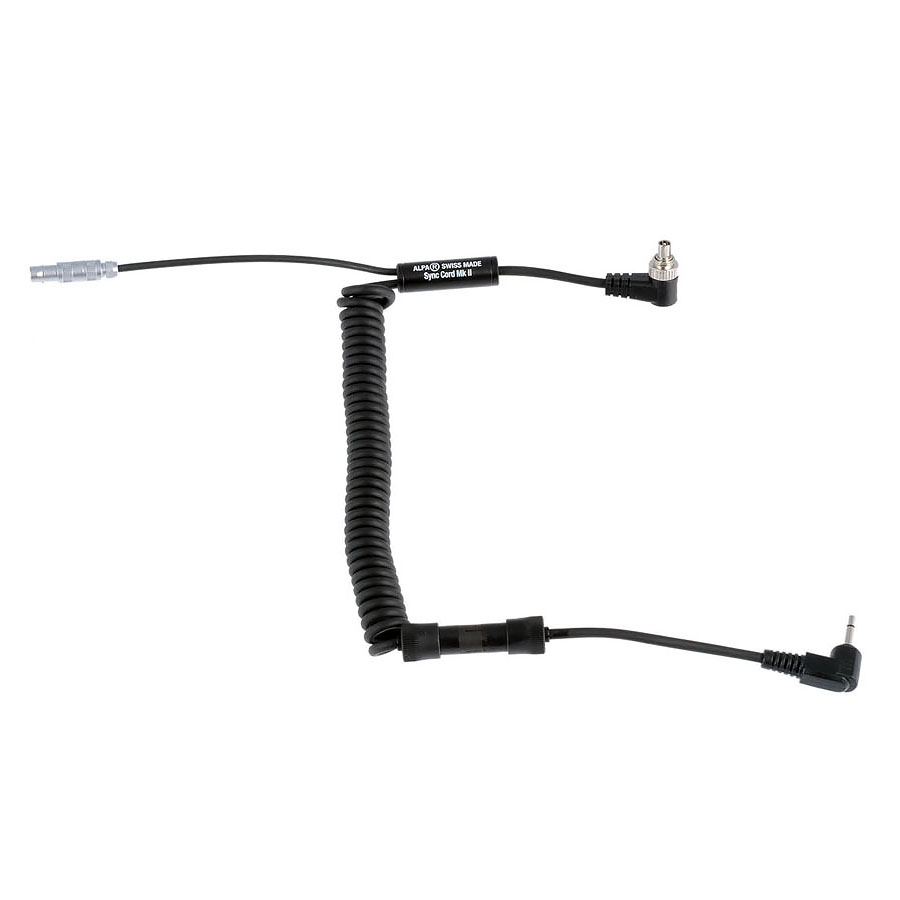 170.800.361 ALPA Sync Cord Mark II for Digital Backs using MiniJack mono 2.5 mm connector